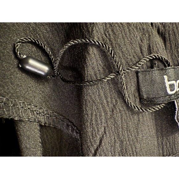 Boohoo Maxi Dress Sz 14 Black Criss Cross Spaghetti Strap Whimsygoth Sexy Flowy - Picture 9 of 11